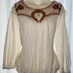 Free People Blouse Shirt Top boho Small /S